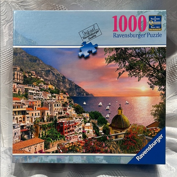 🔴2/$20🔴Ravensburger Positano Italy 1000 Piece Jigsaw Puzzle - Picture 1 of 4
